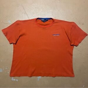 Vintage Orange Polo Sport T-Shirt XL